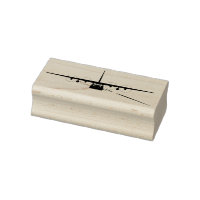 AC-130 Gunship Airlift Flugzeug Front Wood Briefma