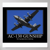 AC-130 Gunship Motivierend Poster (Vorne)