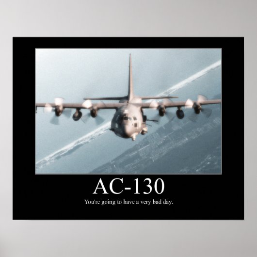 AC-130 Motivierend Poster (Vorne)