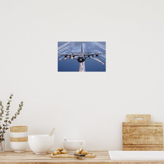 AC-130 Raumschiff Poster (Küche)