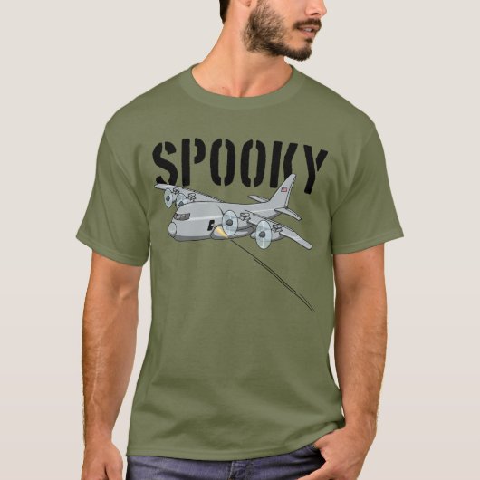 AC-130 Spooky Gunship Militärflugzeug Spooky T-Shirt (Vorderseite)