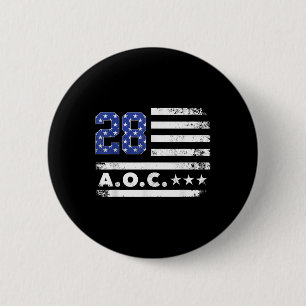 AC 2028 A.o.c. 2028 für die Fahne des Präsidenten Button