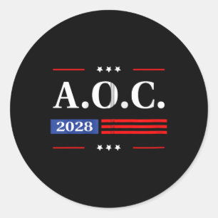 AC 2028 A.o.c. 2028 für die Präsidentin Amerikanis Runder Aufkleber