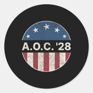 AC 2028 A.o.c. 2028 für "President American Flag P Runder Aufkleber