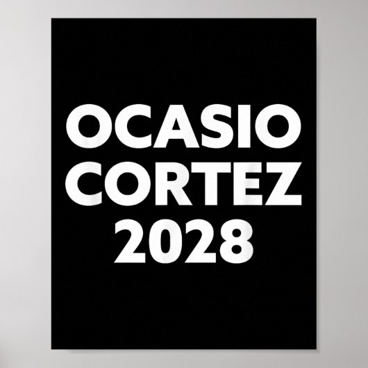 AC 2028 - Ocasio Cortez 2028 Poster (Vorne)