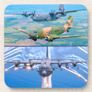 AC-47 SPOOKY und AC-130 SPECTER/SPOOKY Getränkeuntersetzer
