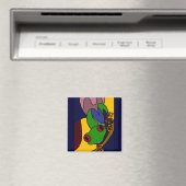AC- Abstrakt Art Tree Frog Magnet (In Situ (Geschirrspüler))