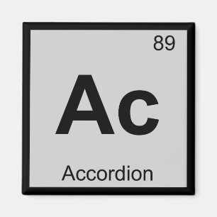 Ac - Akkordeon-Musik Chemie Periodensystem Magnet