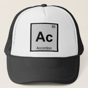 Ac - Akkordeon-Musik Chemie Periodensystem Truckerkappe