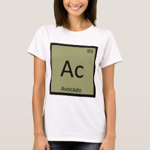 Ac - Avocado-Fruchtchemie Periodensystem-Symbol T-Shirt