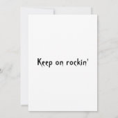 AC/DC Geburtstag Einladung (Rückseite)