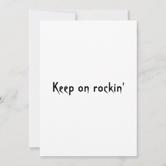 AC/DC Geburtstag Einladung (Rückseite)