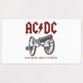 AC_DC - Kanonen Etiketten (Design 2)