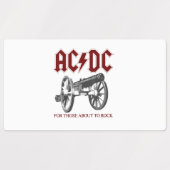 AC_DC - Kanonen Etiketten (Design 1)