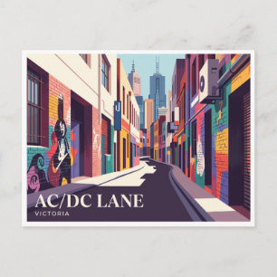 AC/DC Lane Melbourne Australien Postkarte