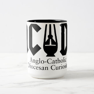 AC/DC mit Koffein Zweifarbige Tasse