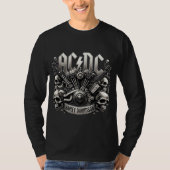 AC/DC x HARLEY DAVIDSON SKULL MOTOR ARTWORT T-Shirt (Vorderseite)