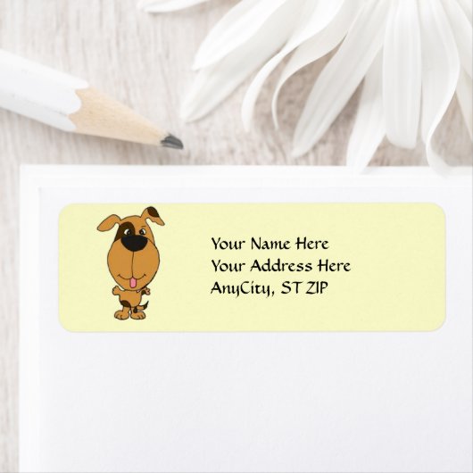 AC- Happy Hund Address Labels. (Insitu)