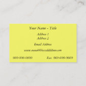 AC/Heating/Solar~Appliance Auftragnehmer-Bus. Visitenkarte (Rückseite)