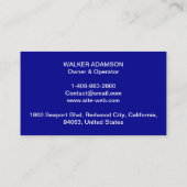 (AC-Heizung, HV Cool) Benutzerdefiniertes Logo und Visitenkarte (Rückseite)