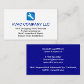 (AC-Heizung, HV Cool) Benutzerdefiniertes Logo und Visitenkarte (Vorne/Hinten)