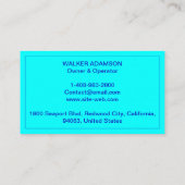 (AC-Heizung, HV Cool) Moderne Berufliche HVK Visitenkarte (Rückseite)