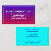 (AC-Heizung, HV Cool) Moderne Berufliche HVK Visitenkarte (Vorne/Hinten)