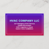 (AC-Heizung, HV Cool) Moderne Berufliche HVK Visitenkarte (Vorderseite)