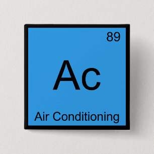 Ac - Klimaanlage Chemie Elementsymbol Tee Button
