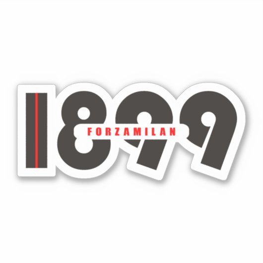 Ac Milan Aufkleber (Vorderseite)