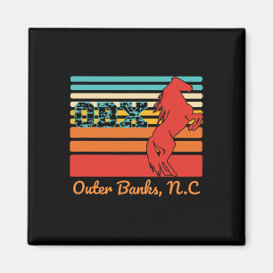 AC Obx Retro Corolla Beach Urlaub Außenbänke Wi Magnet
