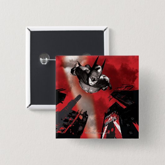 AC Poster - Batman fliegt Button (Vorne & Hinten)