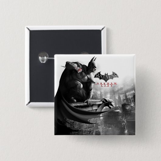 AC Poster - Batman Gargoyle Ledge Button (Vorne & Hinten)