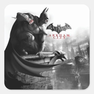 AC Poster - Batman Gargoyle Ledge Quadratischer Aufkleber