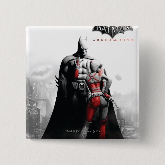 AC Poster - Batman & Harley Button (Vorderseite)