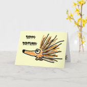 AC- Prickly Porcupine Geburtstagskarte Karte (Gelbe Blume)