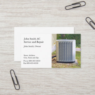 AC Service and Repair Business Card Visitenkarte