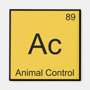 Ac - Symbol für das T-Shirt der chemischen Kontrol Magnet