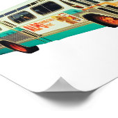 AC TRANSIT RETRO BUS DESIGN POSTER (Ecke)
