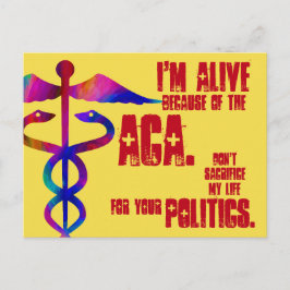 ACA My Life Your Policies Postcard Postkarte
