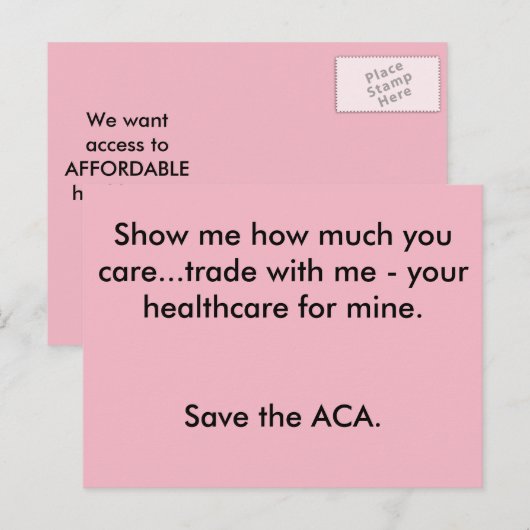 ACA POSTKARTE (Vorne/Hinten)