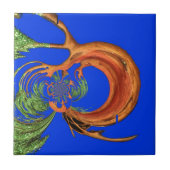 Acacia Circle Art Print Fliese (Vorderseite)