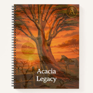 Acacia Legacy™: Sunset Legacy Afrikanische Horiz Notizblock