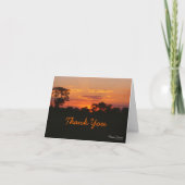 Acacia Sunset Danke Karte (Vorderseite)