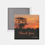 Acacia Sunset Danke Magnet (Vorderseite/Rückseite)