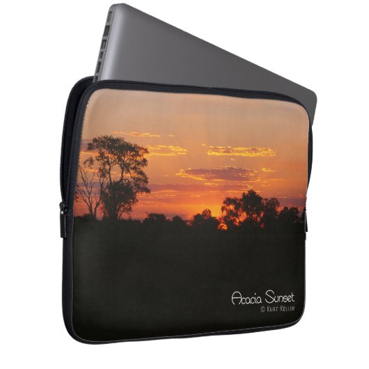 Acacia Sunset Laptopschutzhülle (Vorne Rechts)