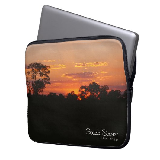 Acacia Sunset Laptopschutzhülle (Vorderseite Links)