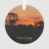 Acacia Sunset Ornament (Vorderseite)