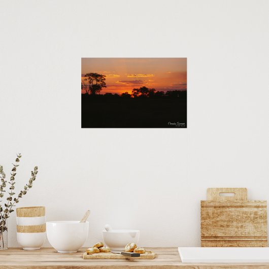 Acacia Sunset Print Poster (Küche)