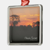 Acacia Sunset Silbernes Ornament (Links)